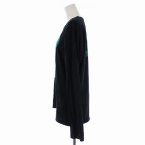 HYSTERIC GLAMOUR Tシャツ カットソー 長袖 クルーネック プリント L 黒 ブラック