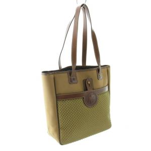 HUNTING WORLD サファリ SAFARI トートバッグ キャンバス レザー フィッシュネット ベージュ 茶 ブラウン