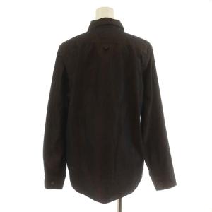 MARGARET HOWELL 21AW シャツ ブラウス 長袖 コットン 3 L 茶 ブラウン 578-1253010