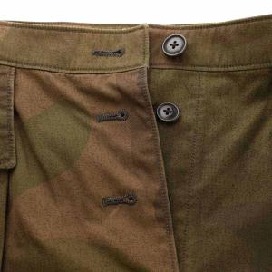 Nigel Cabourn フレアスカート ロング 迷彩 S.A.S.カモフラージュ カモフラ 6 S カーキ