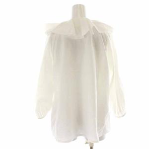 Nigel Cabourn ブラウス シャツ フリル 長袖 6 S 白 ホワイト
