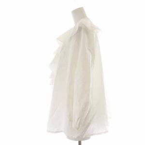 Nigel Cabourn ブラウス シャツ フリル 長袖 6 S 白 ホワイト