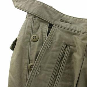 Nigel Cabourn ロングパンツ サイドボタン 6 S カーキ