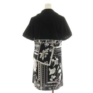 LEONARD SPORT チュニック 花柄 40 ブラック