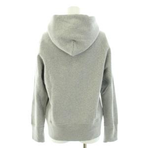DRESSTERIOR 吊裏毛ジップパーカー 長袖 裏起毛 D刺繍 4 XL グレー