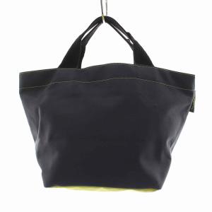 舟形 トートバッグ ナイロン M グレー イエロー 1027N