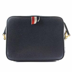THOM BROWNE RWB STRIPE MINI-BUSINESS CROSSBODY BAG レザー ネイビー