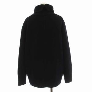UNITED ARROWS セーター ニット タートルネック ウール カシミヤ混 長袖 黒 ブラック