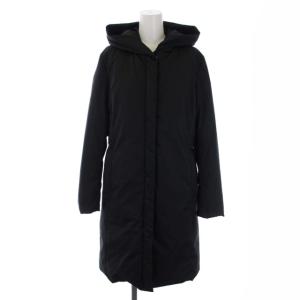 18AW LIMONTA ADS ダウンコート ロング フード アウター 36 S 黒 ブラック