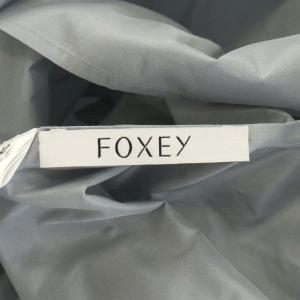FOXEY 22年製 Cardinal フレアスカート ロング シルク 40 M ライトブルー 42135