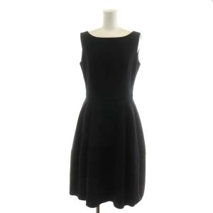 DRESS BARON ワンピース ミモレ ロング ノースリーブ 38 ネイビー