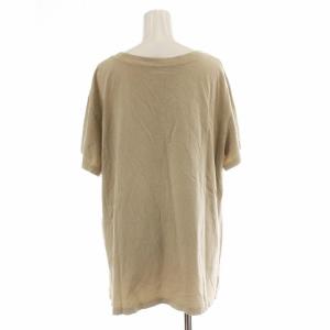 Deuxieme Classe 20SS LooseTシャツ カットソー 半袖 薄手 ダメージ加工 無地 ベージュ