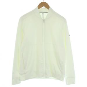 20年製 WIND HEAT JACKET ゴルフウェア ジャケット ブルゾン ショールカラー ロゴ M 白 アイボリー FS6973