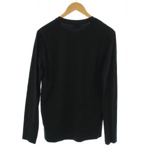 EMPORIO ARMANI Tシャツ カットソー ロンT 長袖 ロゴ M 黒 ブラック 5P206
