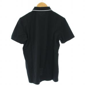 EMPORIO ARMANI ポロシャツ 半袖 ロゴ S 黒 ブラック 3GPF51 PJM5Z