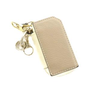L´arcobaleno 21SS スマートキーケース2 キーリング やぎ革 ベージュ