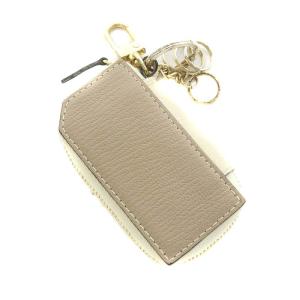 Spick&Span L´arcobaleno 21SS スマートキーケース2 キーリング やぎ革 ベージュ