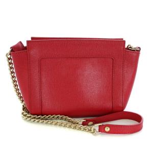 FURLA ショルダーバッグ ポシェット レザー 赤 レッド