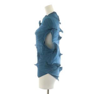 ISSEY MIYAKE WHITE LABEL セットアップ 上下 カットソー ノースリーブ タイトスカート L ブルー