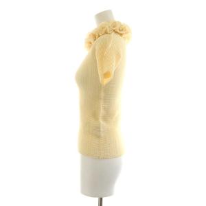 ISSEY MIYAKE WHITE LABEL カットソー 半袖 ボックスプリーツ フリル 2 M ベージュ IM42FJ212
