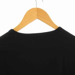 EMPORIO ARMANI Tシャツ カットソー ロンT プリント 長袖 L 黒 ブラック 白
