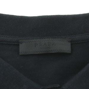 PRADA ポロシャツ 半袖 コットン XXL 黒 ブラック