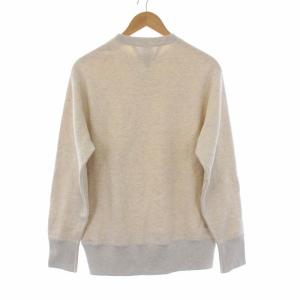LOOPWHEELER 両V スウェット トレーナー 長袖 クルーネック M ベージュ