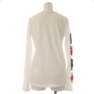 DIESEL カットソー Tシャツ ロンT 長袖 薄手トランプマーク フロッキー XS 白 ホワイト