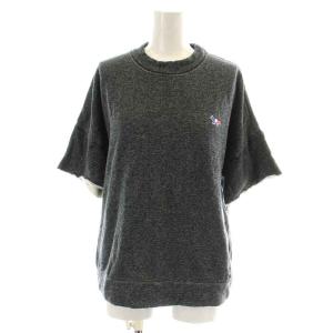 Maison Kitsuné セットアップ 上下 ルームウェア ナイトウェア Tシャツ カットソー 半袖 クルーネック ショートパンツ イージーパンツ ロゴ刺繍