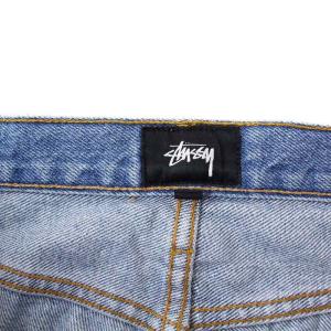 STUSSY デニムパンツ ジーンズ ボタンフライ ストレート W32 青 ブルー