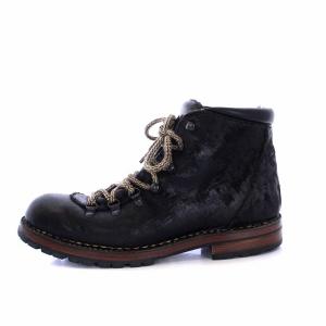 15AW マウンテン トレッキングブーツ レザー レースアップ ビブラムソール 26cm 黒 ブラック MTA15A1003