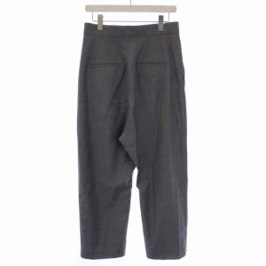L'Appartement 22AW GENTLEMAN PANTS スラックスパンツ ジップフライ ウール ナイロン 38 M グレー