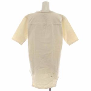 KAPITAL カットソー プリント USED加工 半袖 2 M アイボリー