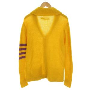 KAPITAL カーディガン ショールカラー ライン ウール 2 M 黄色 イエロー