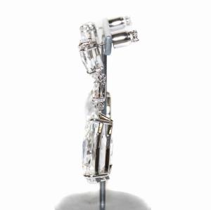 SWAROVSKI メスメラPEダングル WHI RHS MESMERA PE DANGLING WHI RHS ドロップピアス ロジウムメッキ