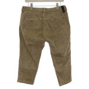 ISAMU KATAYAMA BACKLASH パンツ デニム クロップド 1265-01 裏地ペイズリー柄 チャーム付き M ベージュ