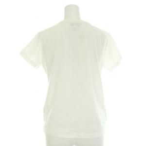 agnes b. Tシャツ カットソー 半袖 ロゴ T2 M 白 ホワイト 黒 ブラック