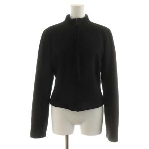 EMPORIO ARMANI スーツ セットアップ 上下 ジャケット タイトスカート ひざ丈 42 M 40 S 黒 ブラック