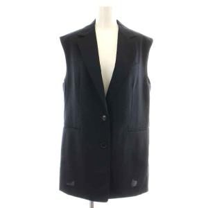 Spick&Span 22SS オーバースーツベスト タックトラウザーズパンツ セットアップ 上下 ジレ シングル ロング サイドベンツ スラックス