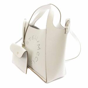 STELLA McCARTNEY CROSSBODY BAG EMBOSSED GRAINY MAT PURE WHITE
