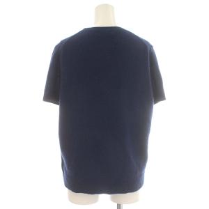 Theory ニット 半袖 カシミヤ セーター L 青 ブルー