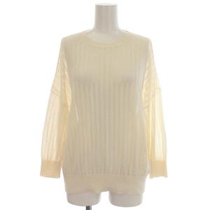 21AW Icy Cotton Verlina C カットソー ニット 長袖 レース S オフホワイト 白