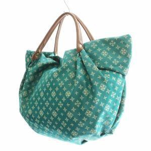 russet トートバッグ ナイロン 総柄  緑 グリーン