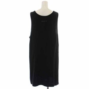MM6 Maison Margiela 22AW ワンピース ひざ丈 スタッズ ノースリーブ XS 黒 ブラック