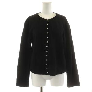 agnes b. CARDIGAN カーディガンプレッション 長袖 コットン Tイ S 黒 ブラック 0267M001