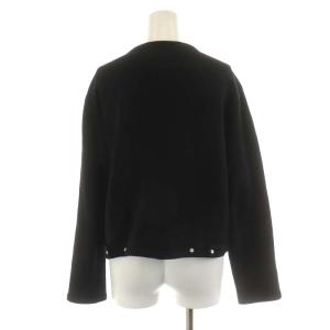 agnes b. CARDIGAN カーディガンプレッション 長袖 コットン Tイ S 黒 ブラック 0267M001