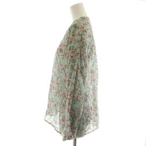 ISABEL MARANT ETOILE シャツ ブラウス 長袖 花柄 34 XS ピンク 水色 ライトブルー 78-01-83-01006