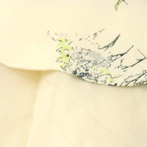 Grace Class 20SS フレアスカート ミモレ ロング 総柄 38 M 白 ホワイト 21182