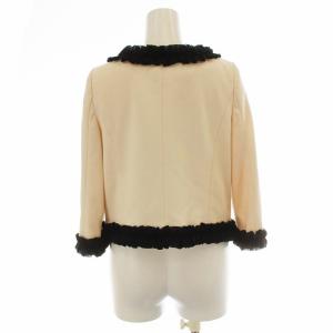 Diagram GRACE CONTINENTAL ノーカラージャケット 七分袖 フリル 36 S ピンクベージュ