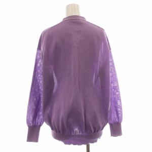 STUNNING LURE カーディガン 無地 薄手 M 紫 パープル 21S111-002